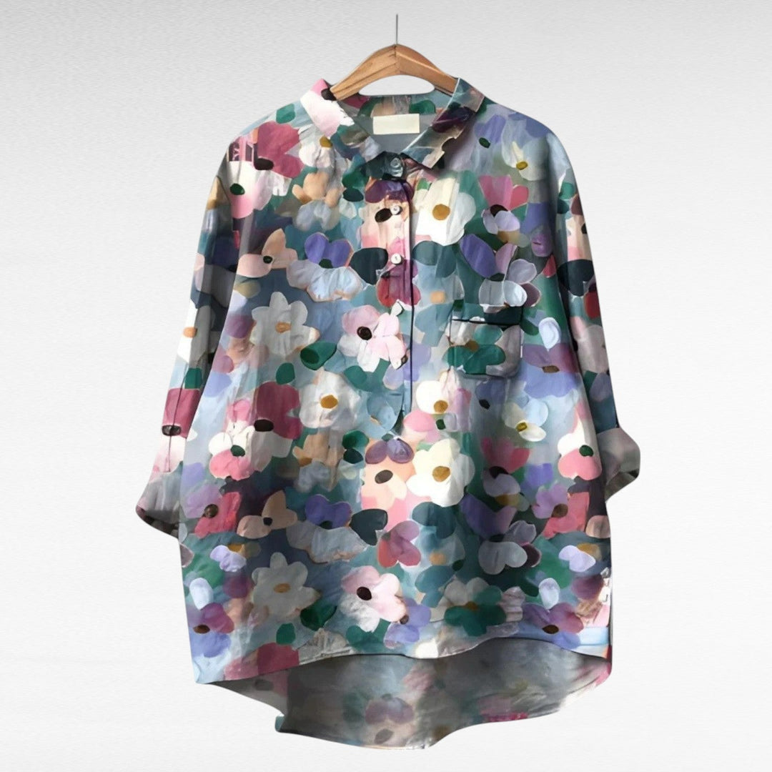 Sienna™ | Vintage Bluse mit Blumenmuster