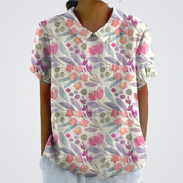 Lina™ | Premium Bluse mit Blumenmuster