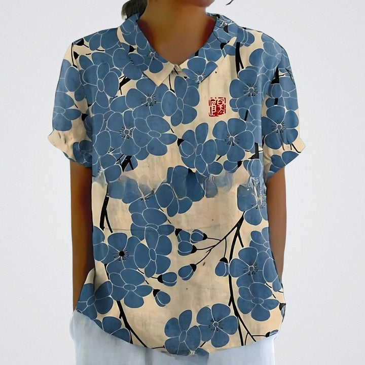 Lina™ | Premium Bluse mit Blumenmuster