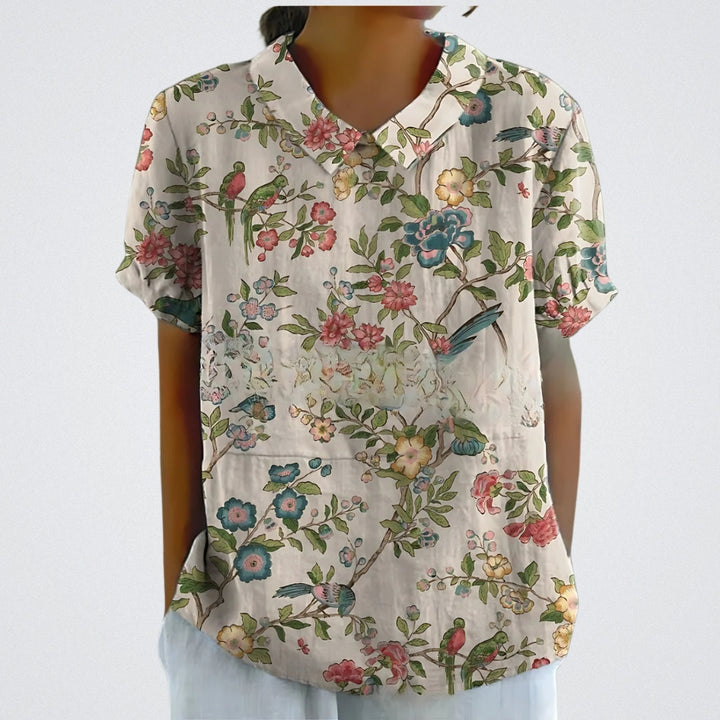 Lina™ | Premium Bluse mit Blumenmuster