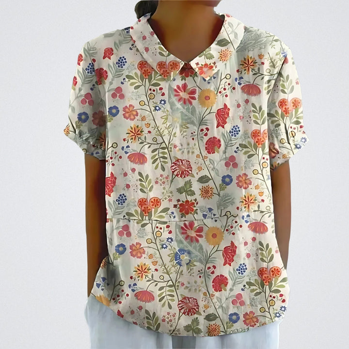 Lina™ | Premium Bluse mit Blumenmuster