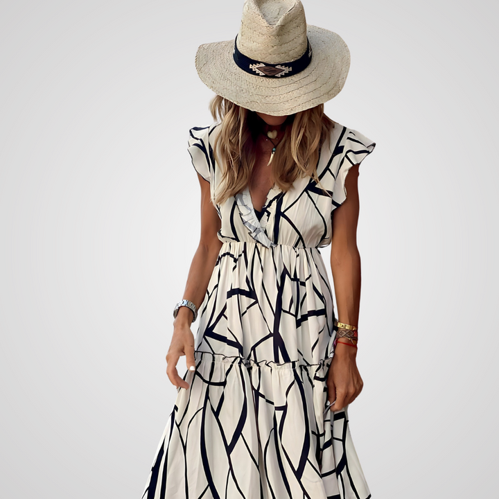 Maddie | Elegantes bedrucktes Kleid
