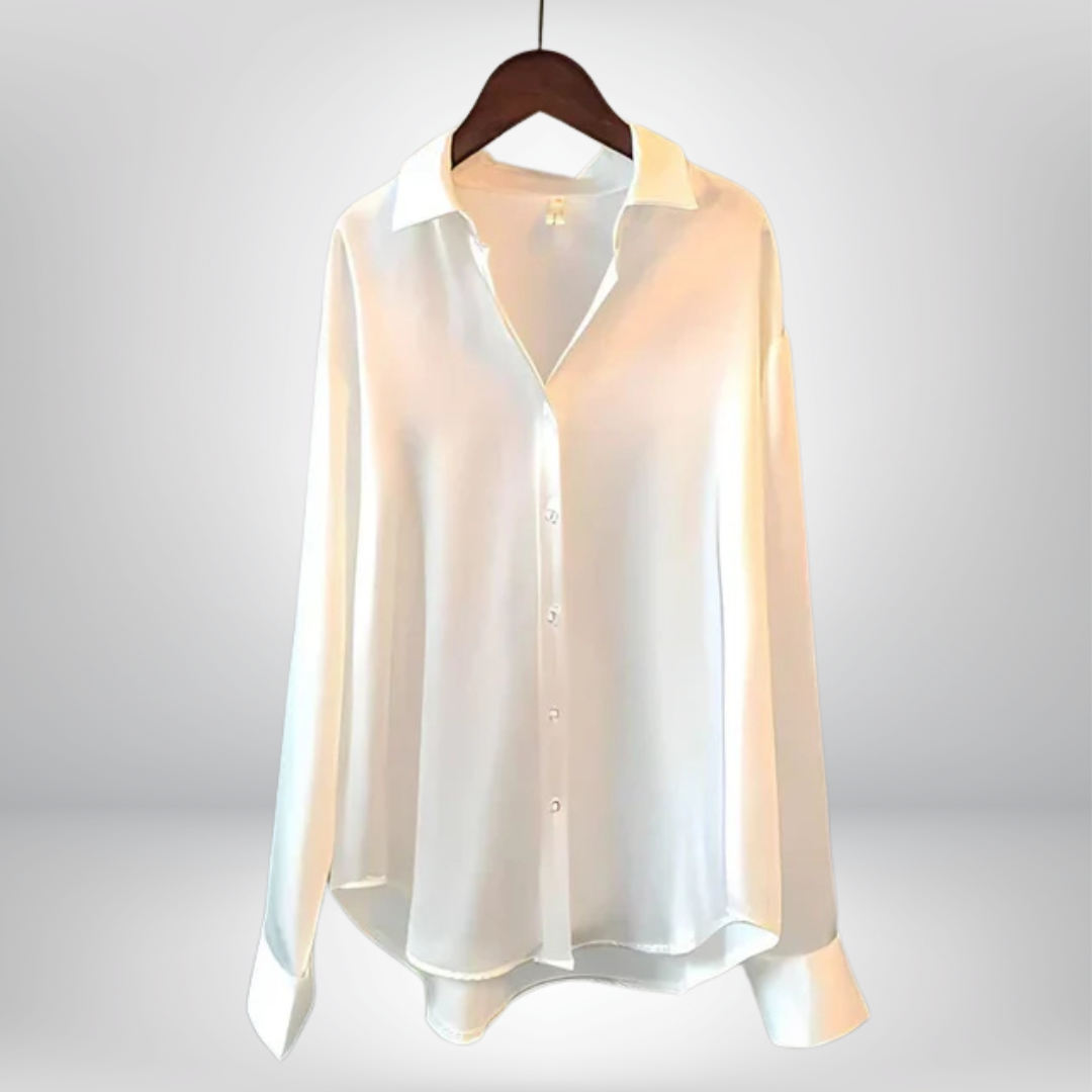 Inès™ | Elegante Bluse mit Wasserfallausschnitt