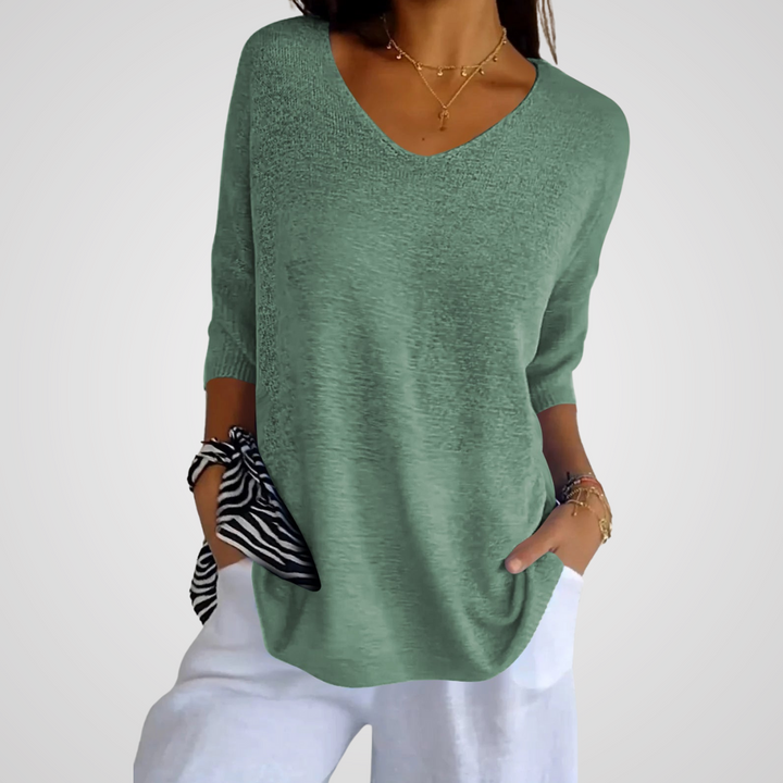 Brunhilda™ | Premium Bluse mit V-Ausschnitt