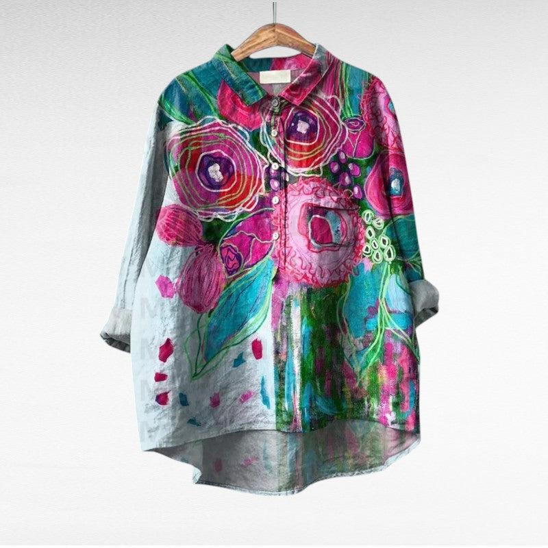 Summer™ | Vintage Bluse mit Blumenmuster