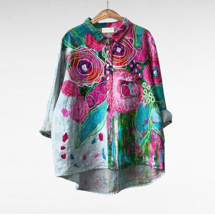 Summer™ | Vintage Bluse mit Blumenmuster