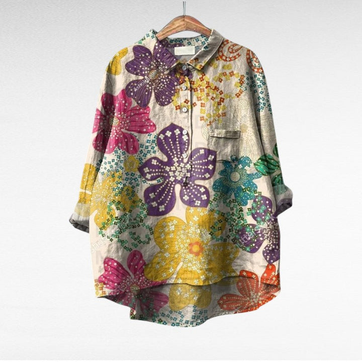 Summer™ | Vintage Bluse mit Blumenmuster