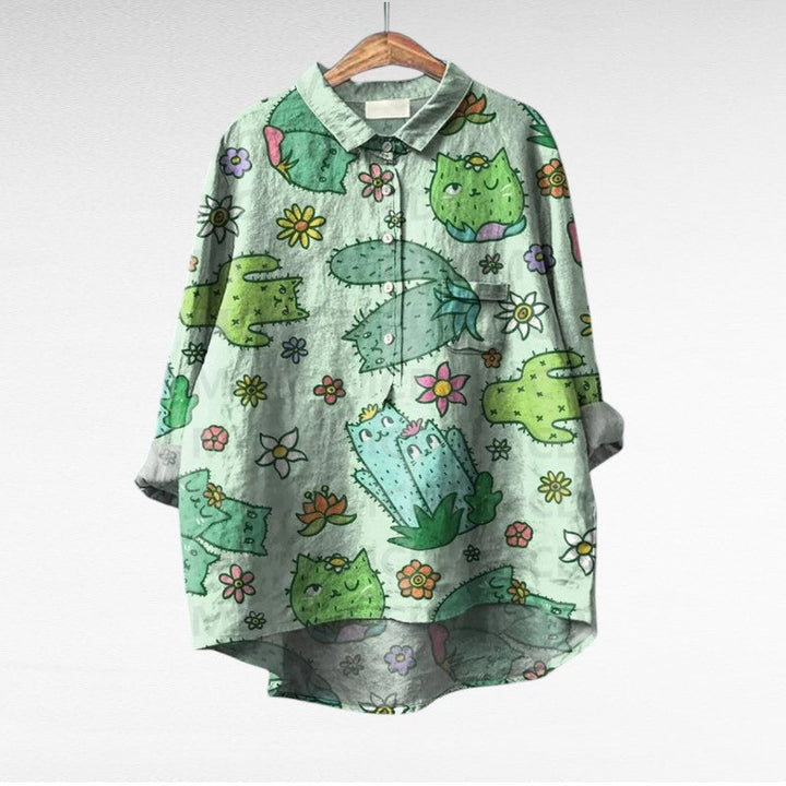 Summer™ | Vintage Bluse mit Blumenmuster