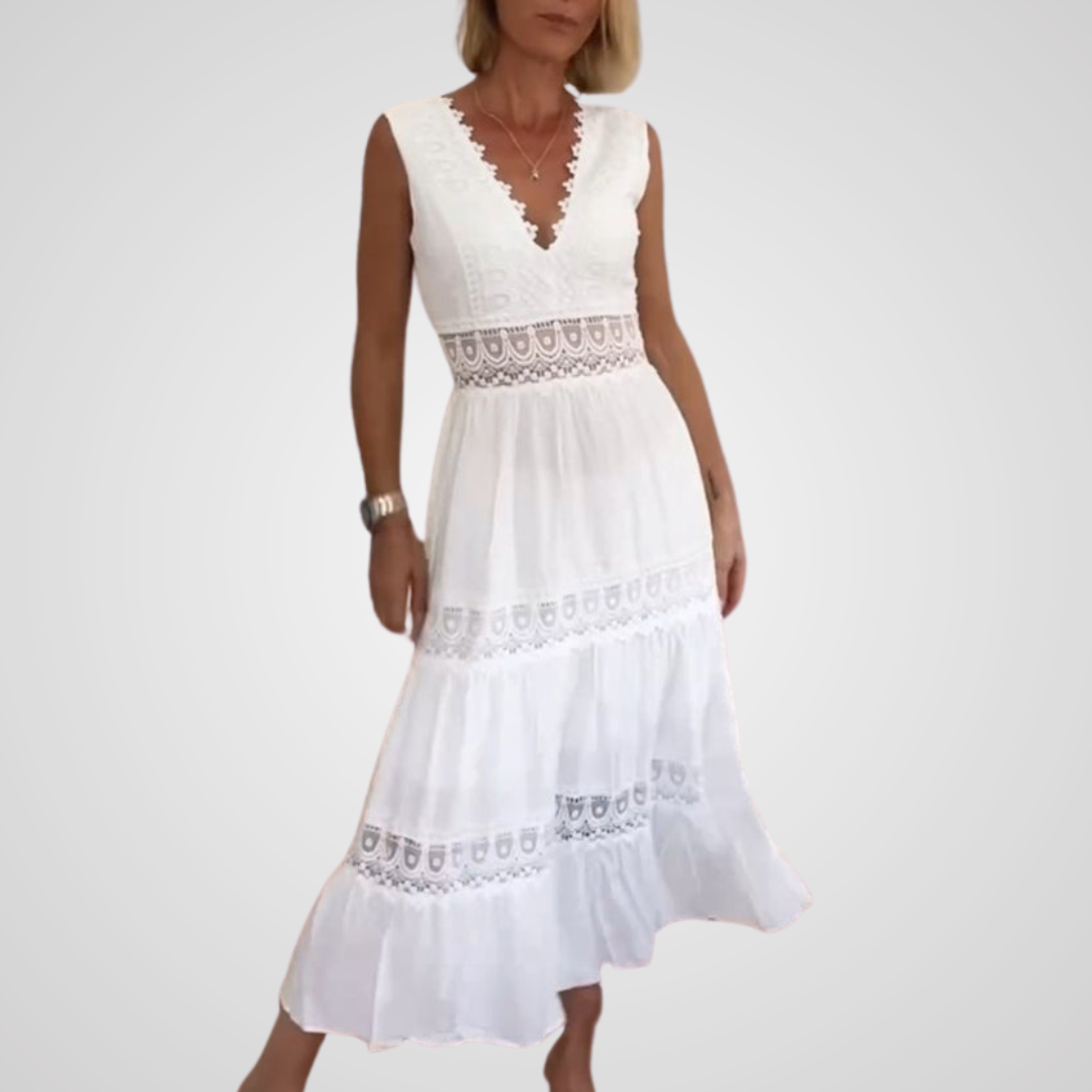 Cleo™ | Weißes Spitzenkleid