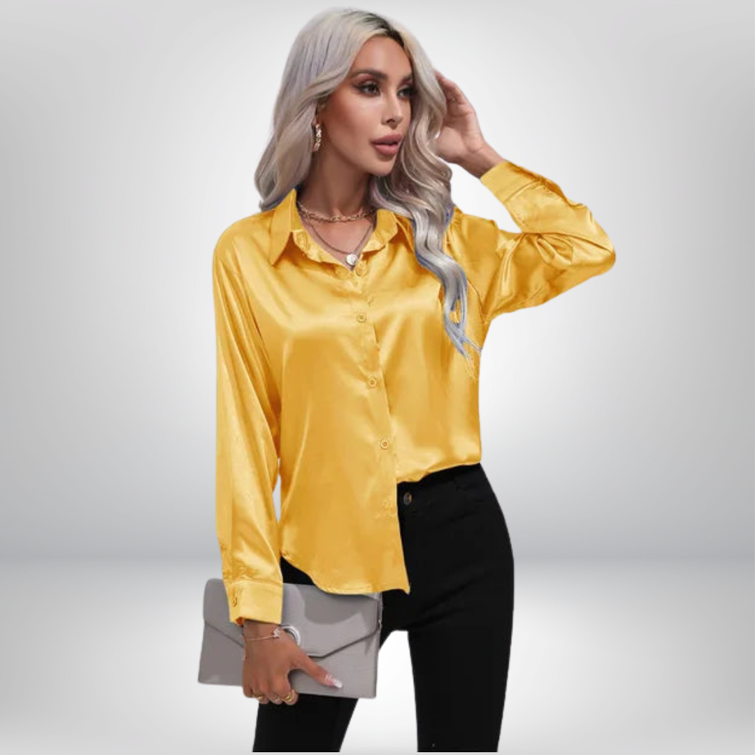 Eliza™ | Elegante Satinbluse für den Frühling