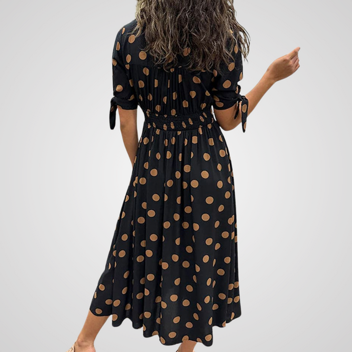 Annalise™ | Elegantes Pünktchenkleid