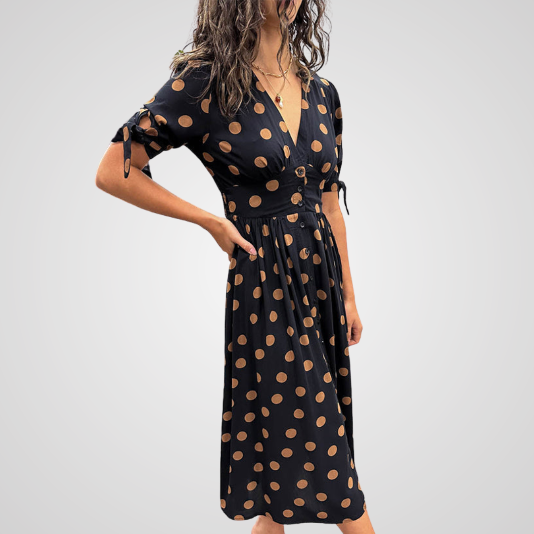 Annalise™ | Elegantes Pünktchenkleid