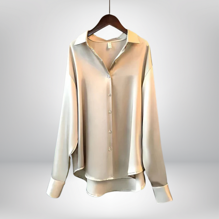 Inès™ | Elegante Bluse mit Wasserfallausschnitt