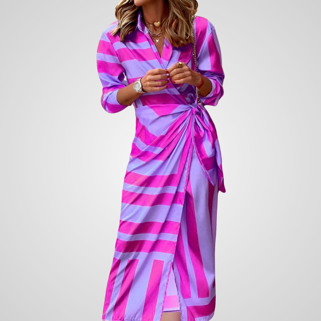 Lori™ | Elegantes, mehrfarbiges Kleid