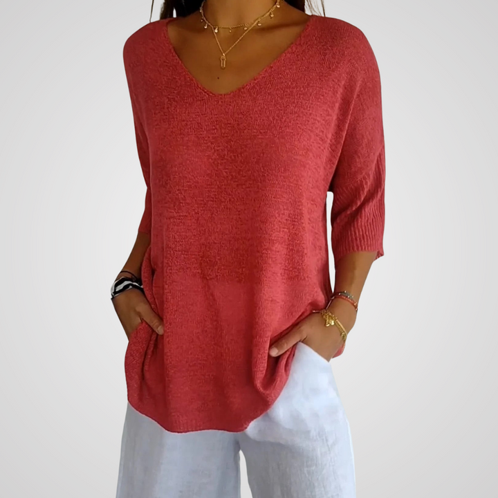 Brunhilda™ | Premium Bluse mit V-Ausschnitt