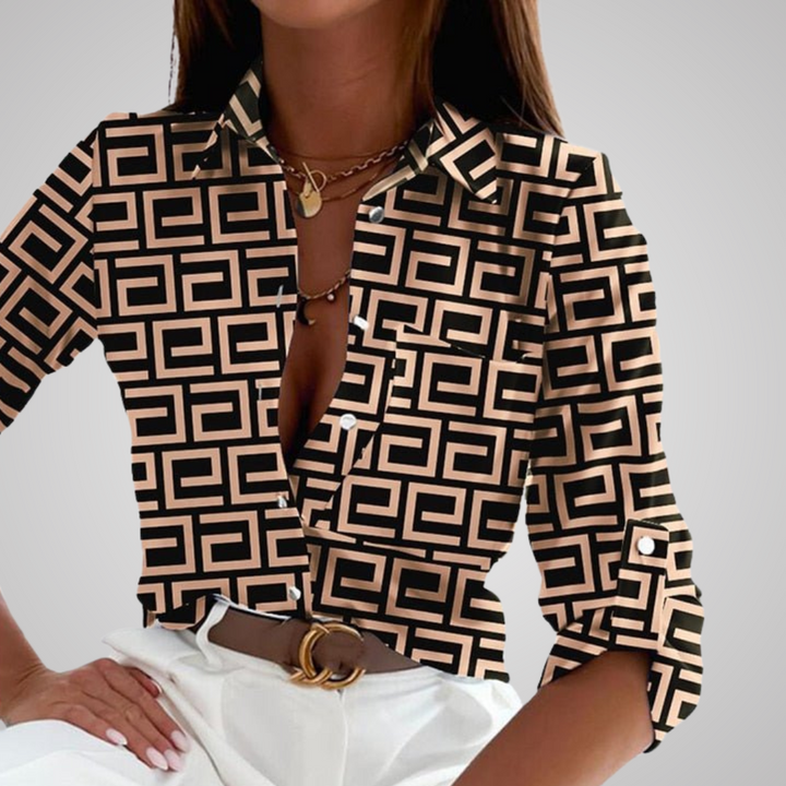 Sendy™ | Elegant Graphic Bluse