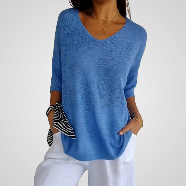 Brunhilda™ | Premium Bluse mit V-Ausschnitt