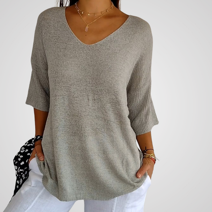 Brunhilda™ | Premium Bluse mit V-Ausschnitt