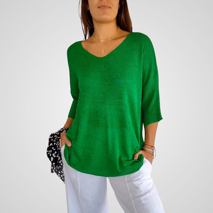 Brunhilda™ | Premium Bluse mit V-Ausschnitt