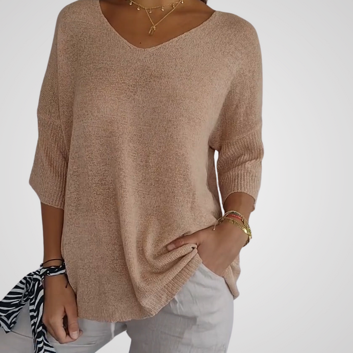 Brunhilda™ | Premium Bluse mit V-Ausschnitt