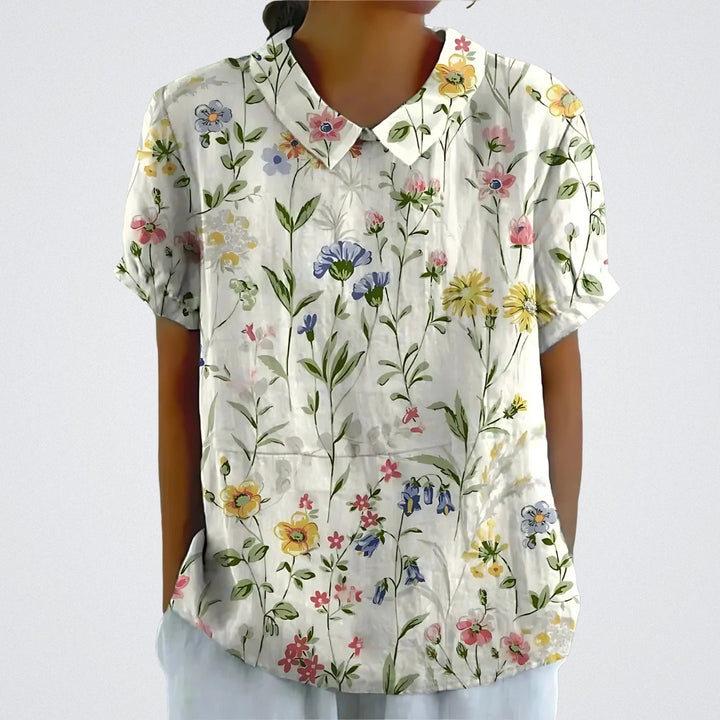 Lina™ | Premium Bluse mit Blumenmuster