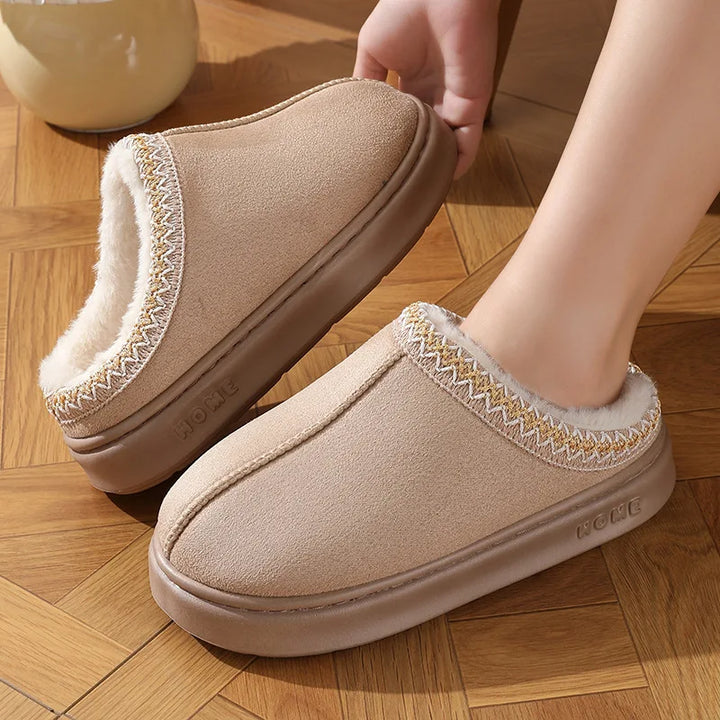 Sally™ | Premium Damen Slipper mit Fell