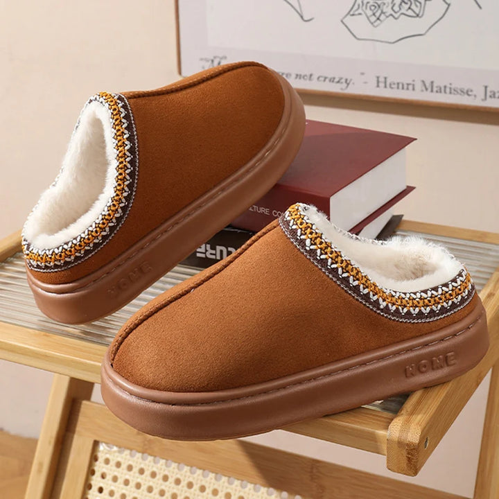 Sally™ | Premium Damen Slipper mit Fell