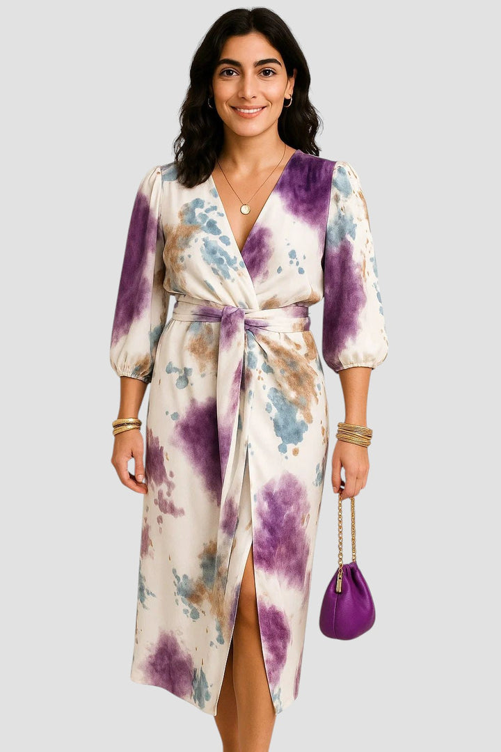 Larissa | Elegantes farbenfrohes Kleid