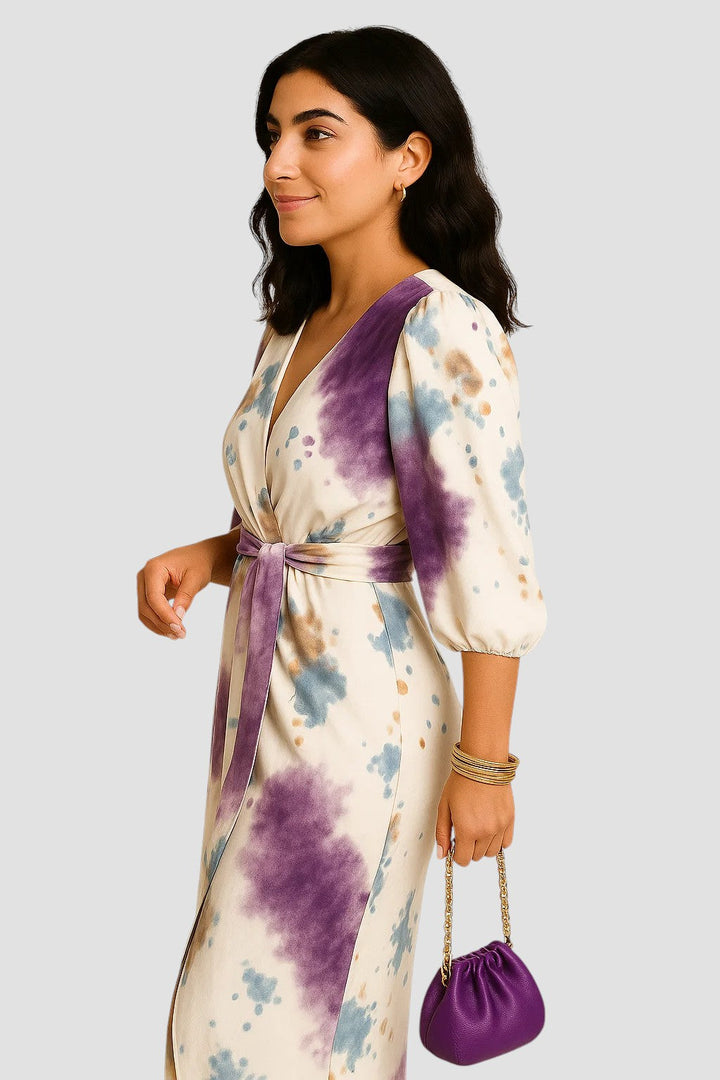 Larissa | Elegantes farbenfrohes Kleid