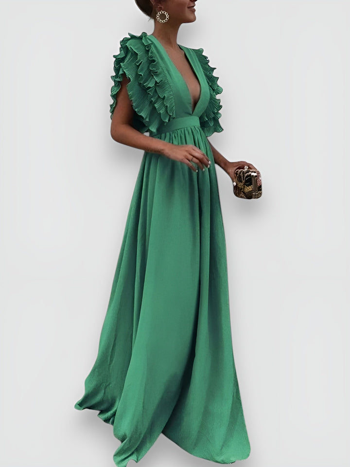 Ginevra™ | Elegantes Kleid mit V-Ausschnitt