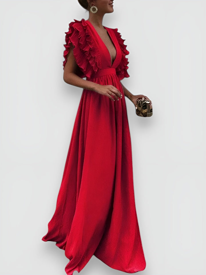 Ginevra™ | Elegantes Kleid mit V-Ausschnitt