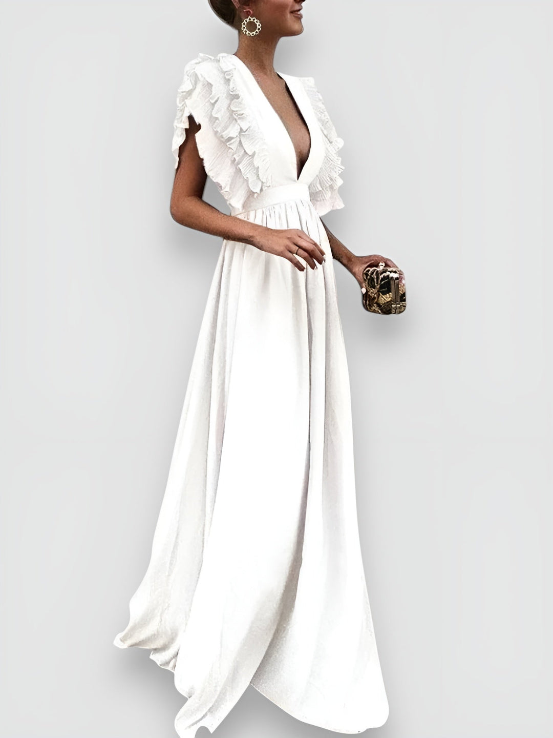 Ginevra™ | Elegantes Kleid mit V-Ausschnitt